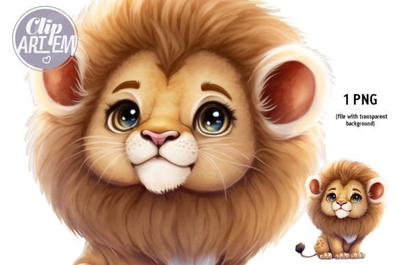 Charming Lion Mane Clip Art for Creative Designers