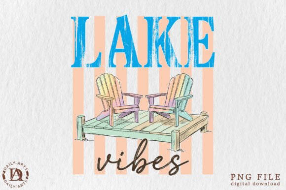 Elevate Your Designs with Lake Vibes Summer PNG Elements