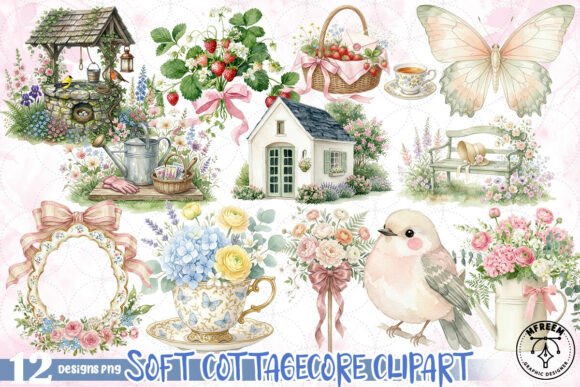 Soft Cottagecore Clipart PNG: A Designer's Guide to Whimsical Assets