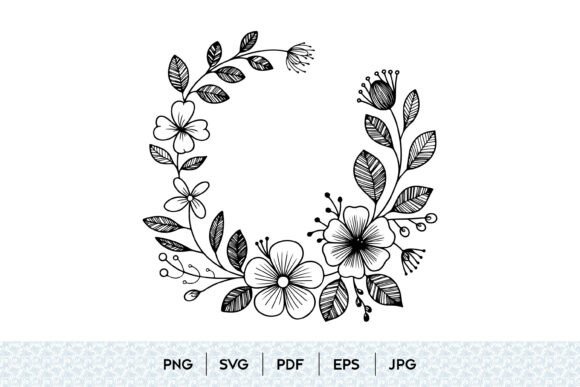 The Elegance of Floral Wreath Line Art in Design