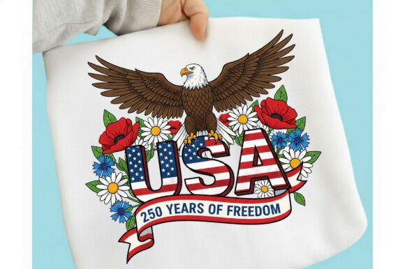 USA 250th Anniversary Patriotic Png: Design Applications