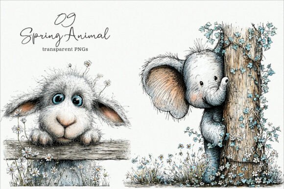 Watercolor Spring Animal Clipart: Design Asset Guide