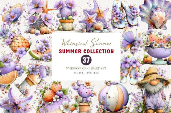 Whimsical Summer Clipart: Elevate Your Creative Projects